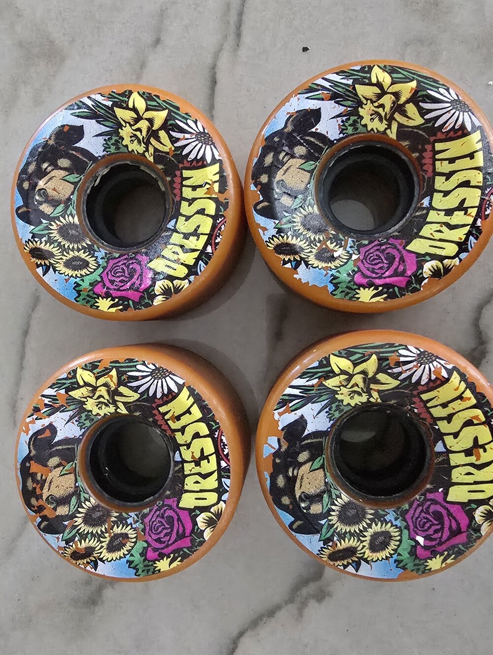 Santa Cruz Eric Dressen pup OG slimeballs skateboard wheels 60m 78a